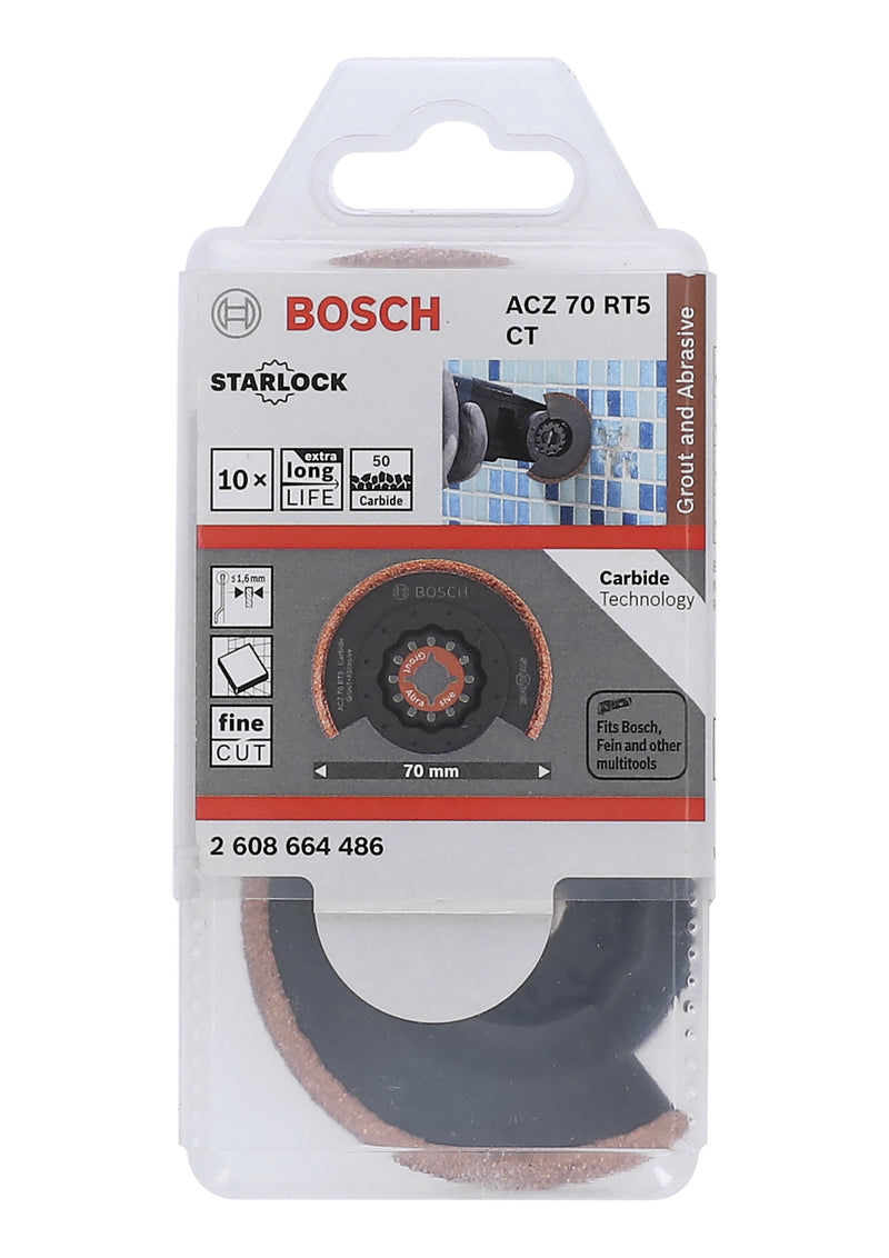 Bosch ACZ 70 RT5 Carbide Grout+Abrasive 10Pack