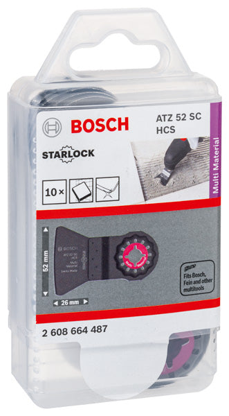 Bosch ATZ 52 SC HCS MultiMaterial Scraper 10Pk