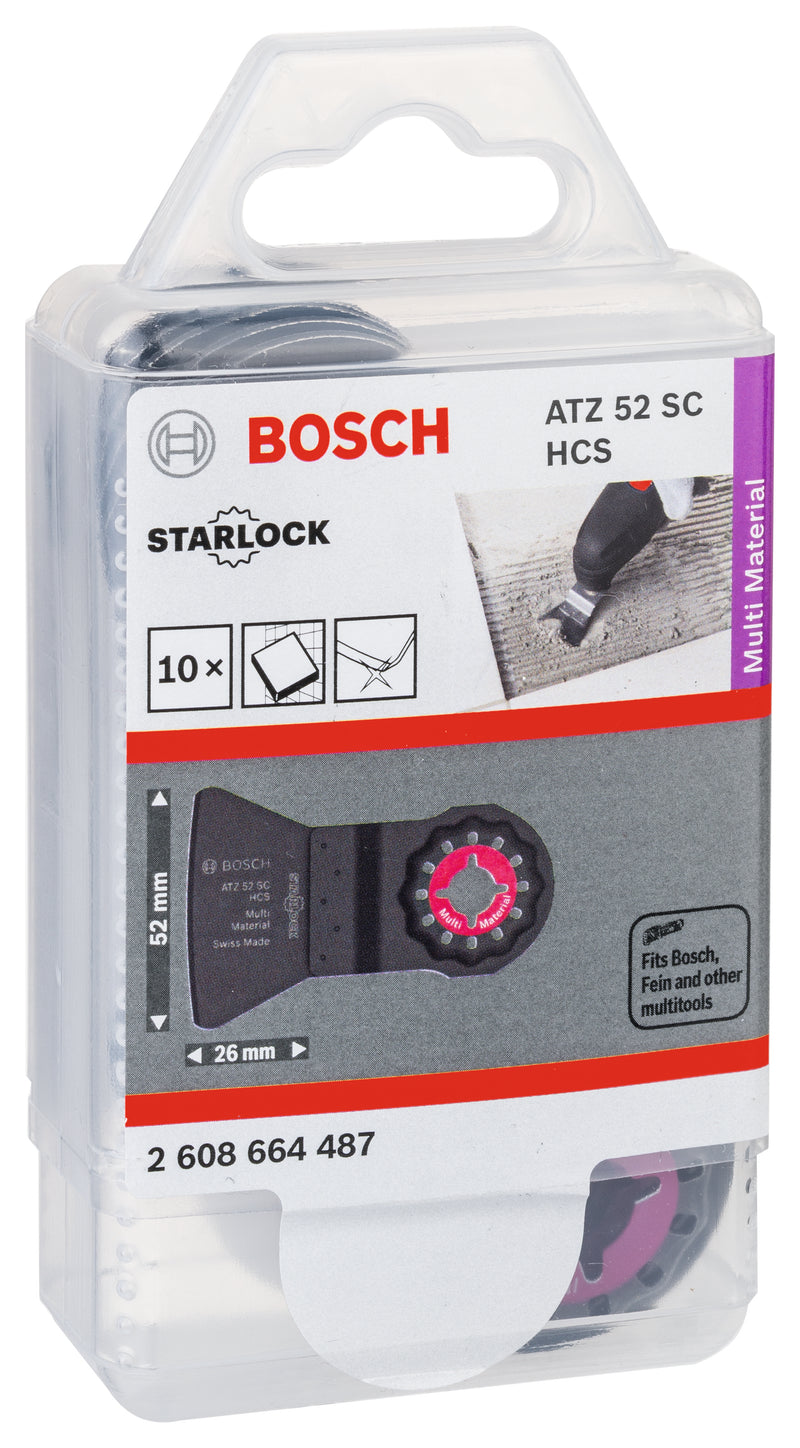 Bosch ATZ 52 SC HCS MultiMaterial Scraper 10Pk
