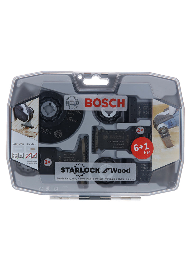 Conjunto de 7 peças para madeira Bosch Starlock