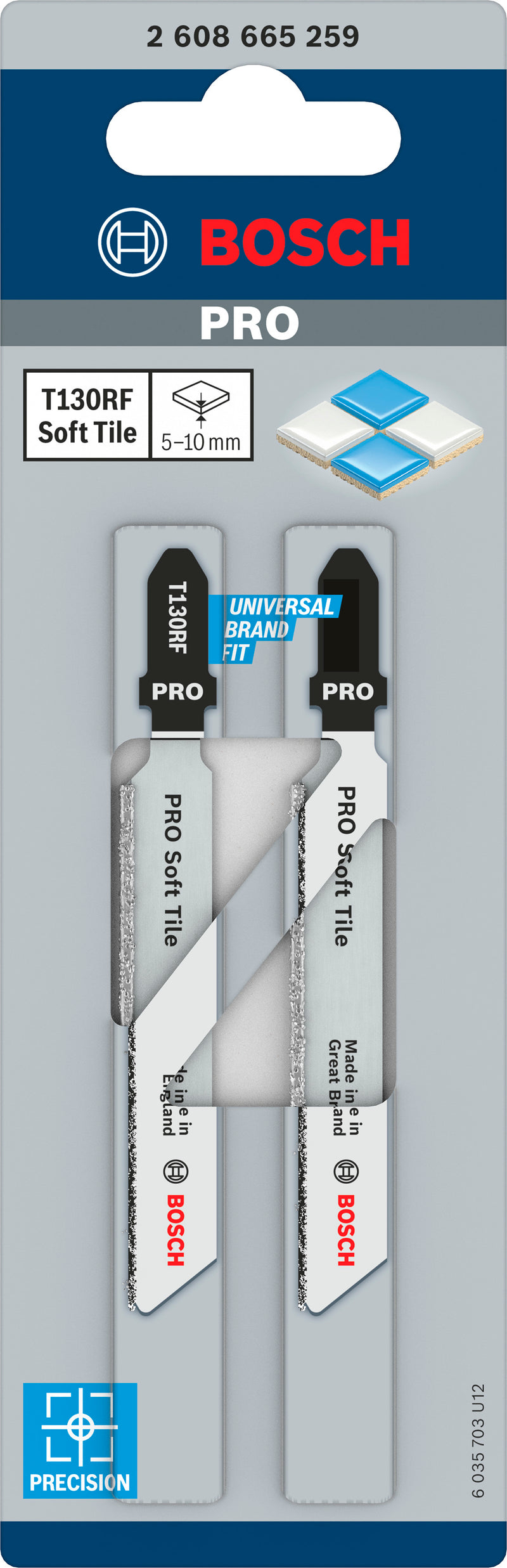 Juego de hojas de sierra Bosch RBP - 2ER T 130 RF