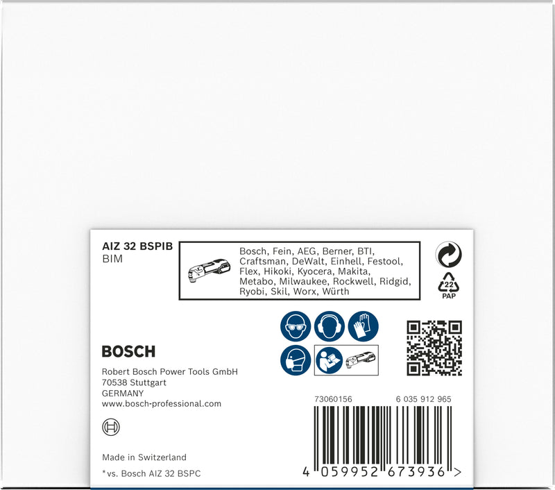 Bosch Accessories reciprocating saw blades, multi-tool (PRO AIZ 32 BSPIB multi-tool blade, 32 x 50 mm)