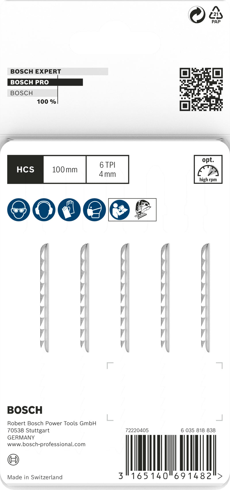 Bosch T102D HCS Clean for PP 5Pack