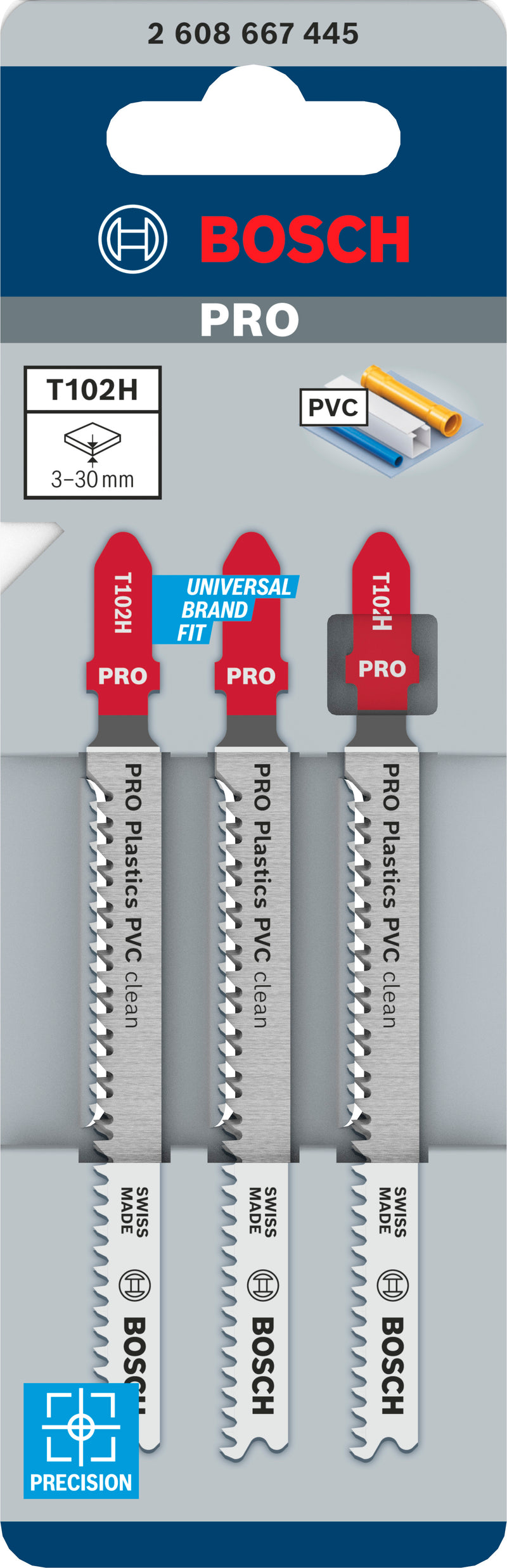 Bosch T102H HCS Clean for PVC 3Pack