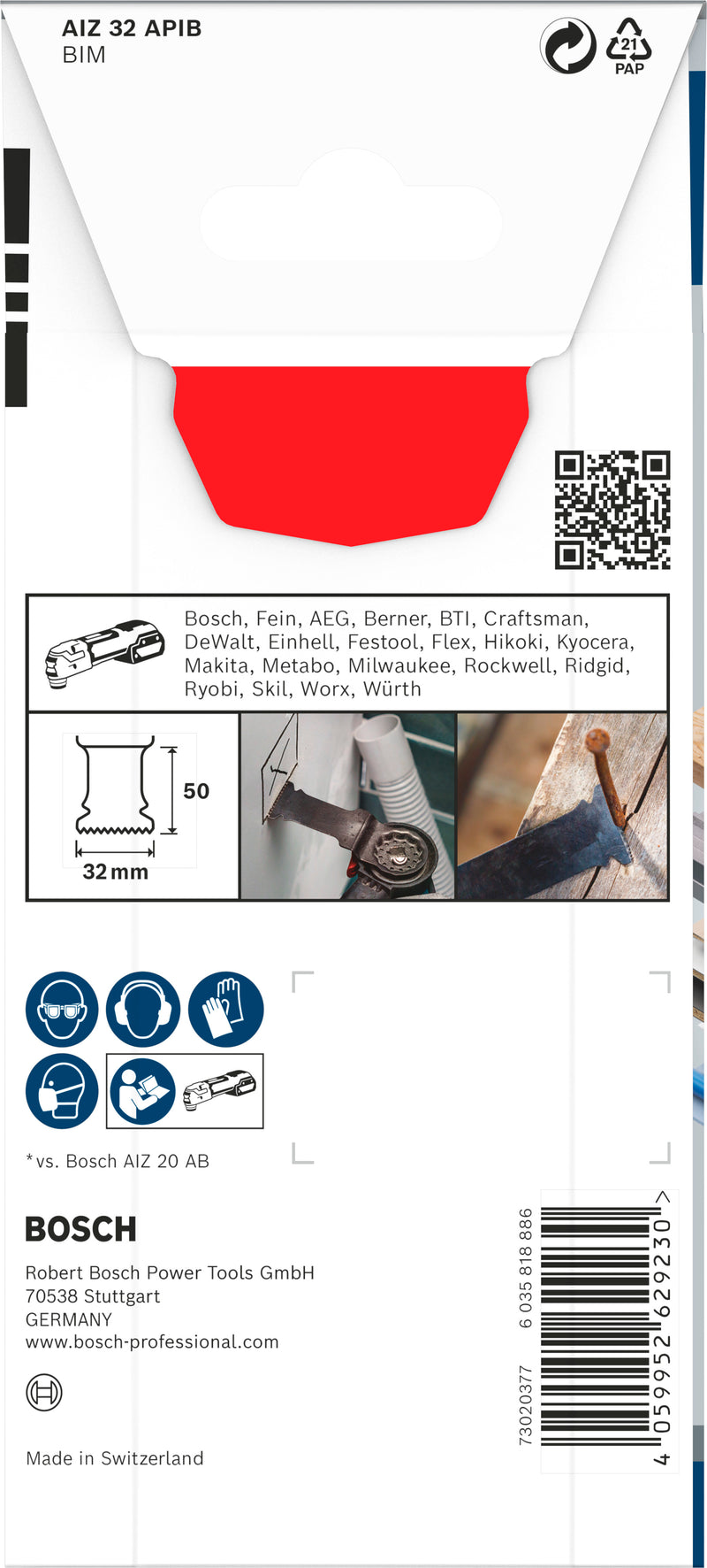 Bosch Elunge cutting blade RB - 1ER AIZ 32 API