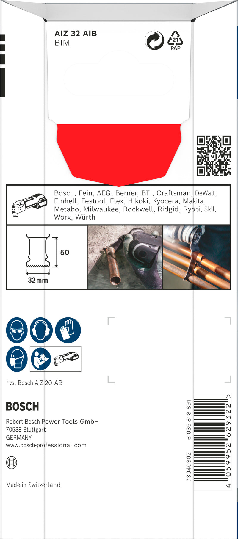 Bosch Plunge cutting blade RB - 5ER AIZ 32 AIB