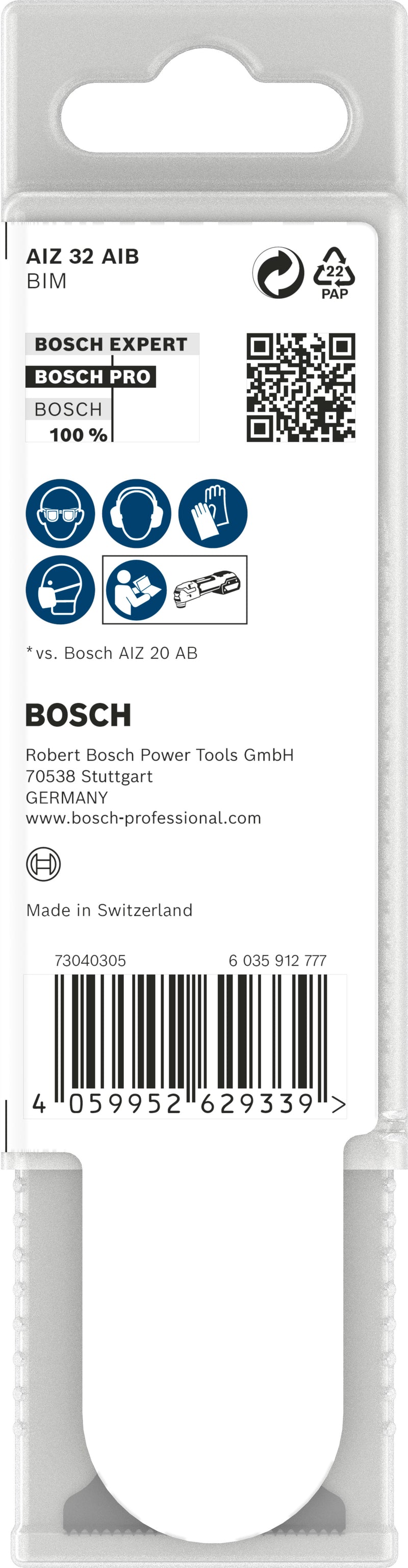 Lâmina multiferramenta Bosch PRO AIZ 32 AIB, 32x50 mm