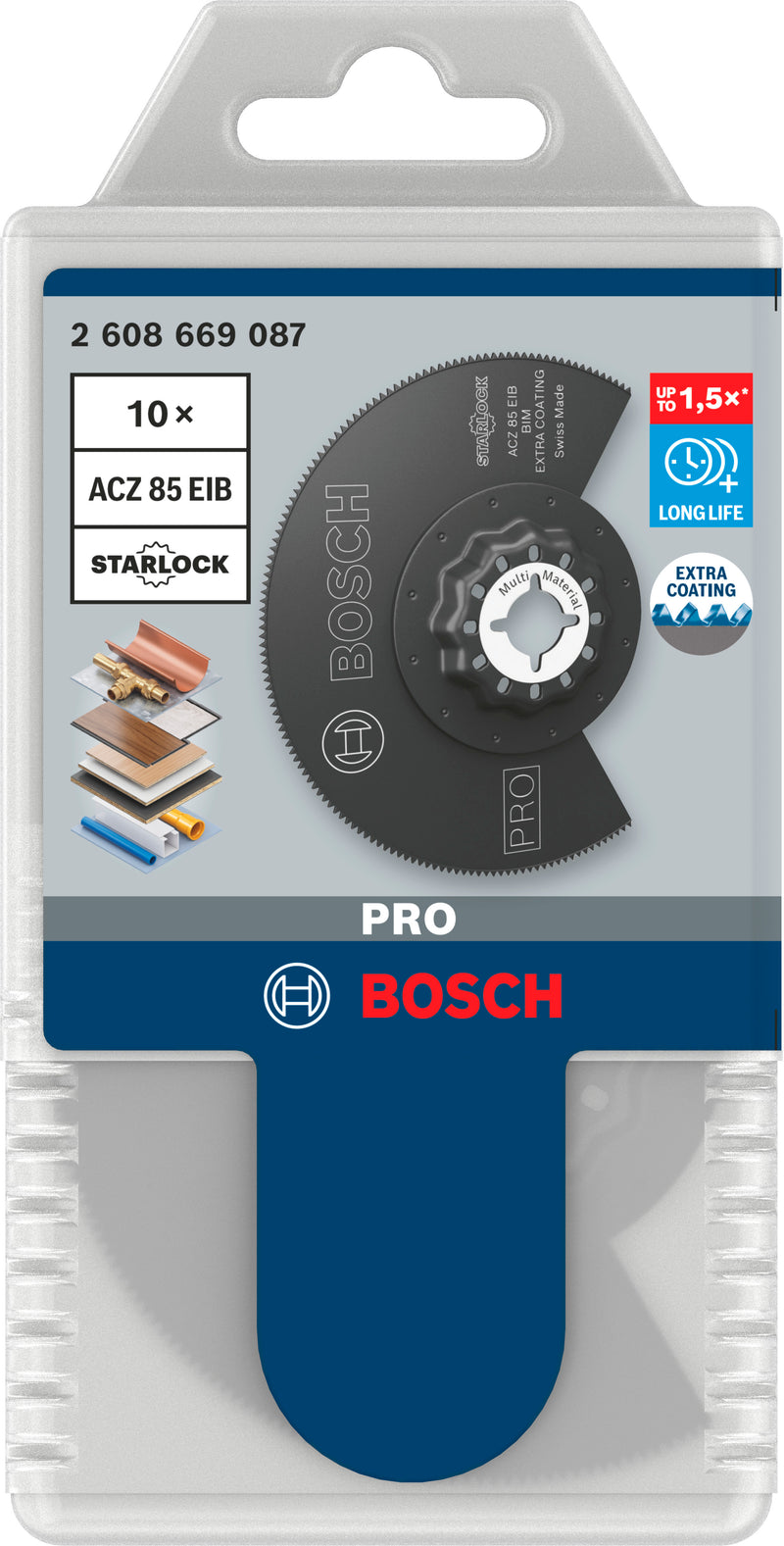 Lâmina multiferramenta Bosch PRO ACZ 85 EIB, 85 mm