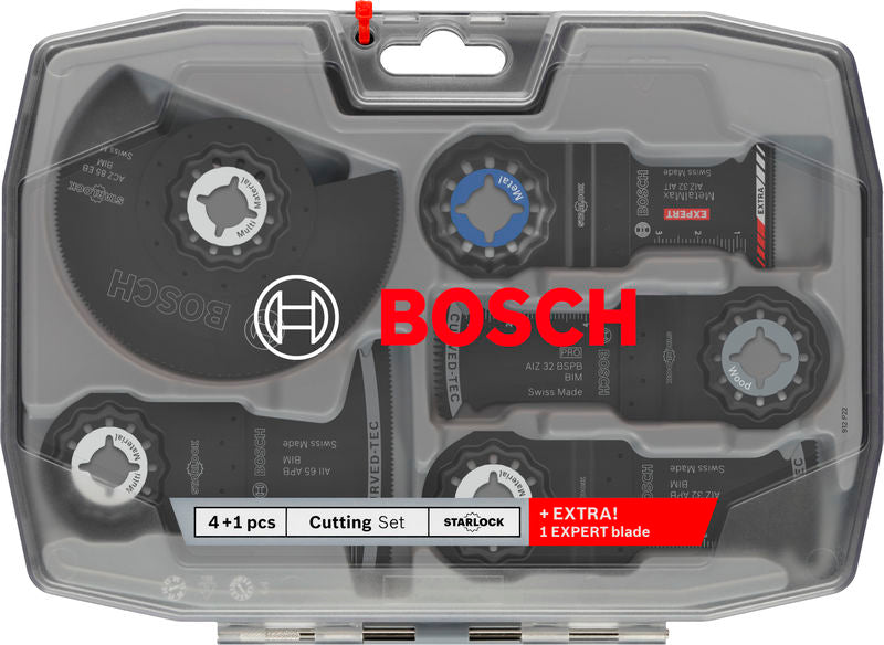 Hojas de sierra de sable, multiherramienta, juegos de accesorios Bosch (juego de corte, 5 piezas)