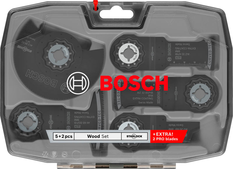 Reciprocating saw blades, multi-tool, Bosch Accessories sets (7-piece wood set)