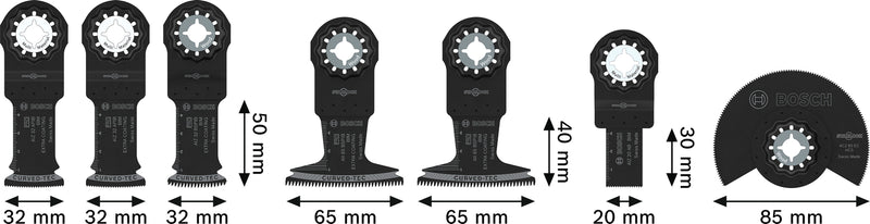 Reciprocating saw blades, multi-tool, Bosch Accessories sets (7-piece wood set)