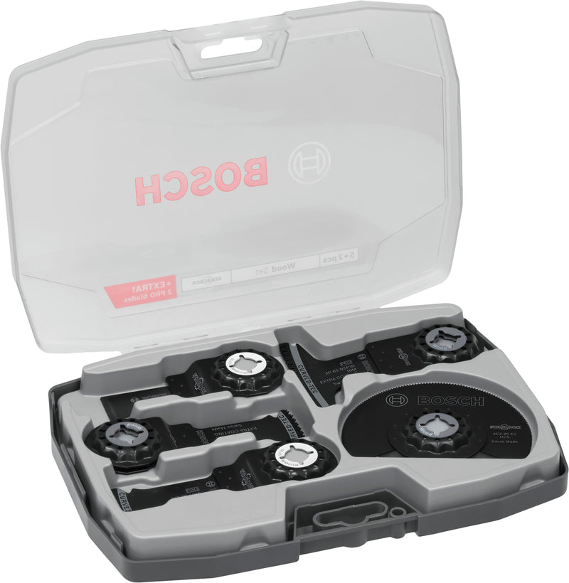 Reciprocating saw blades, multi-tool, Bosch Accessories sets (7-piece wood set)