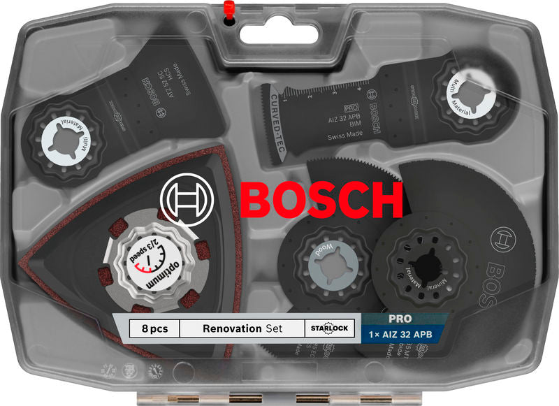 Reciprocating saw blades, multi-tool, Bosch Accessories sets (Renovation blade set, 8 pcs)