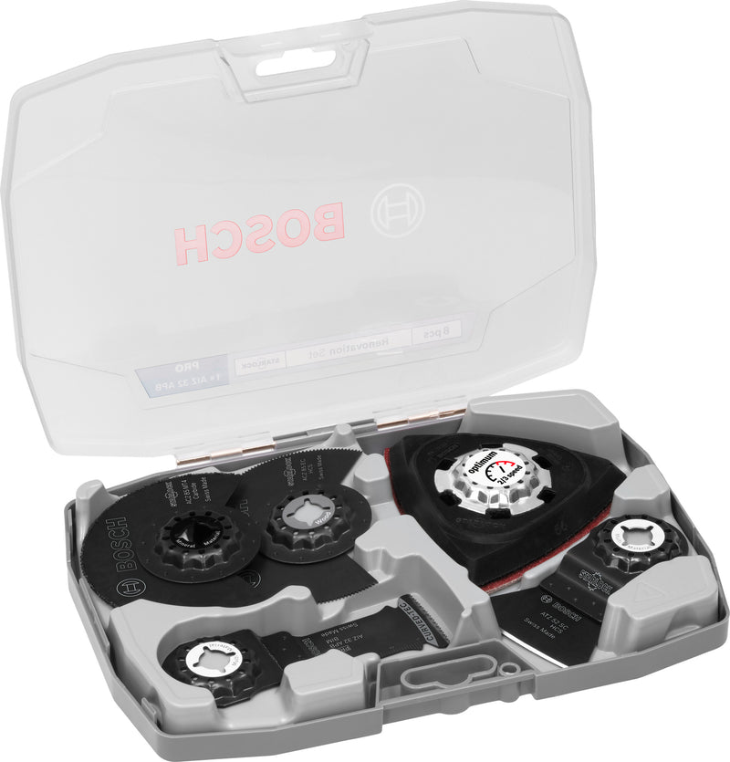 Reciprocating saw blades, multi-tool, Bosch Accessories sets (Renovation blade set, 8 pcs)