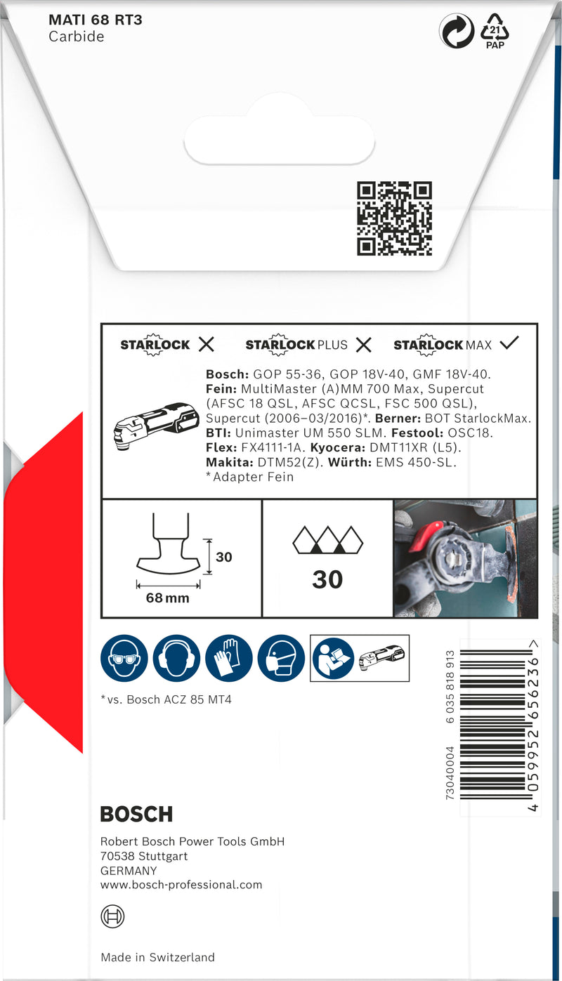 Bosch Plunge cutting blade RB - 1ER MATI68 RT3