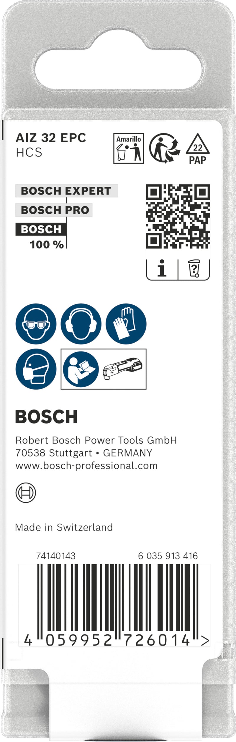 Lâminas de serra sabre, ferramenta multifunções Bosch Accessories (Lâmina de corte para madeira AIZ 32 EPC, Starlock, 32 x 50 mm, 10 unid)