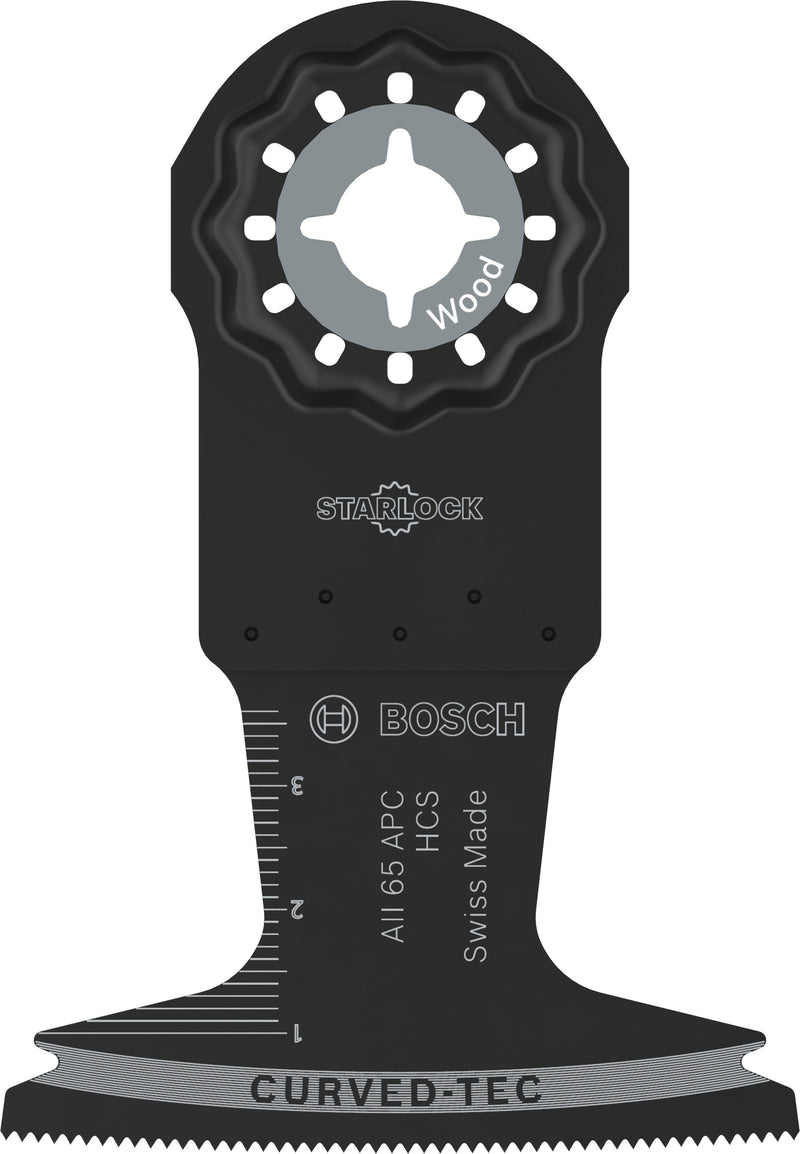Bosch Accessories reciprocating saw blades, multi-tool (AII 65 APC wood cutting blade, Starlock, 65 x 40 mm)