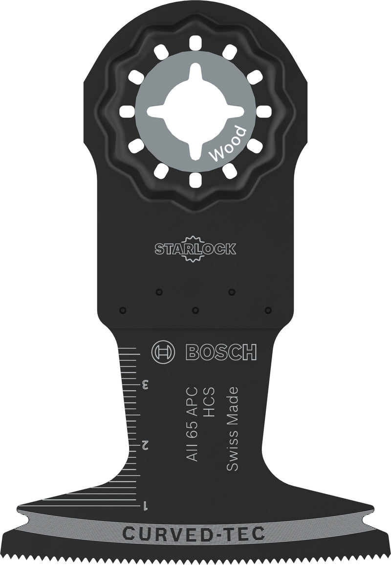 Hojas de sierra de sable Bosch Accessories, multiherramienta (hoja de corte para madera Starlock AII 65 APC, 65 x 40 mm, 5 unidades)