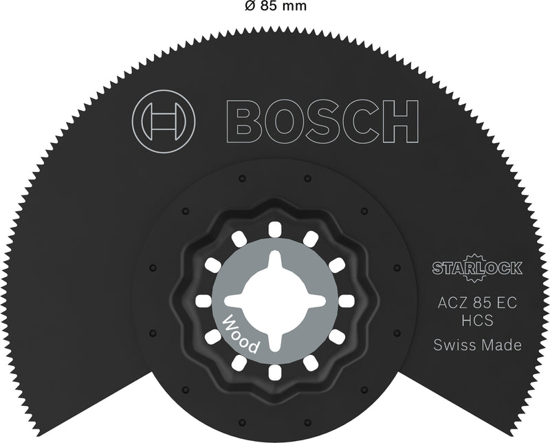 Bosch Accessories reciprocating saw blades, multi-tool (ACZ 85 EC wood cutting blade, Starlock, 85 mm)