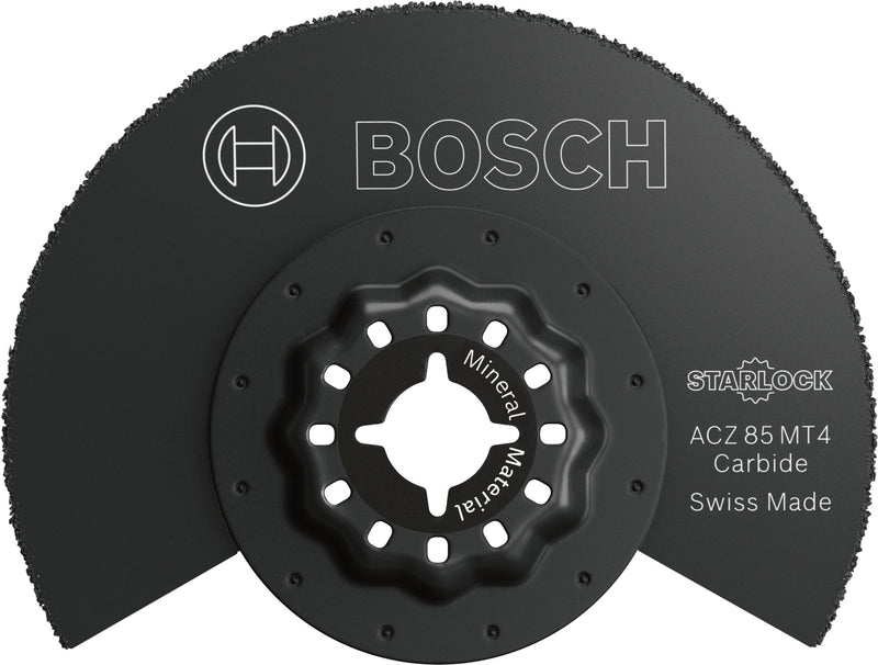 Hojas de sierra sable Bosch Accessories, multiherramienta (hoja de corte para material mineral ACZ 85 MT4, Starlock, 85 mm)