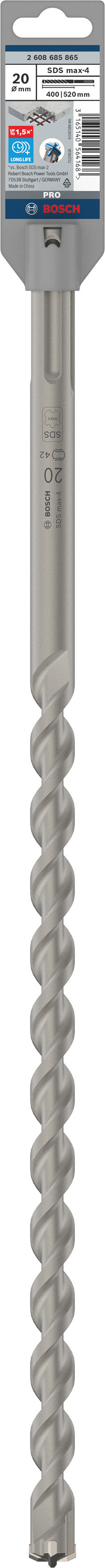 Broca para martillo perforador Bosch M4 20X520