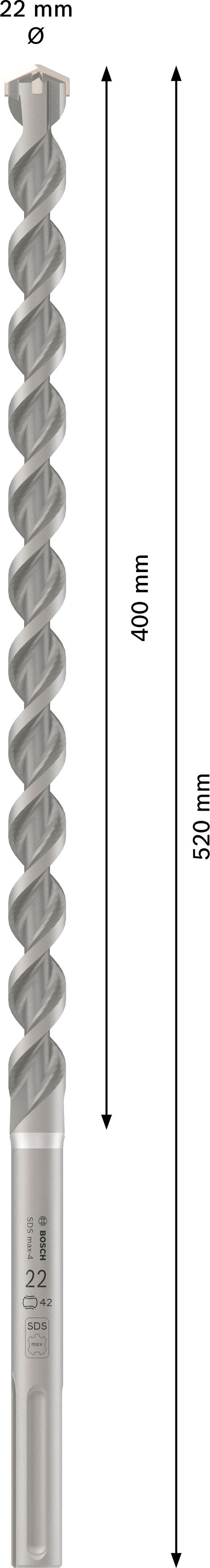 Bosch Rotary hammer bit M4 22X520
