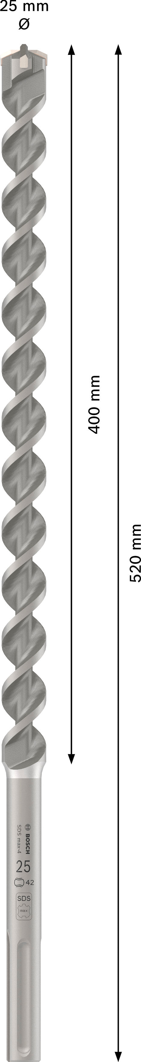 Bosch Rotary hammer bit M4 25X520