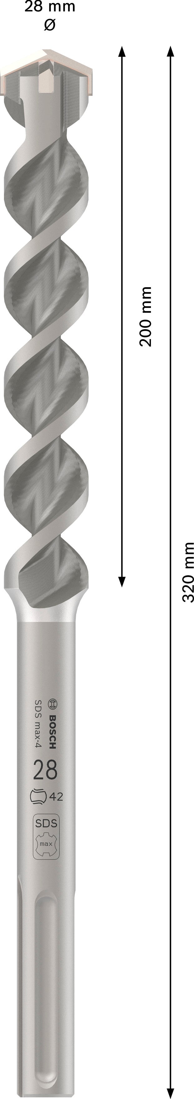 Bosch Rotary hammer bit M4 28X320