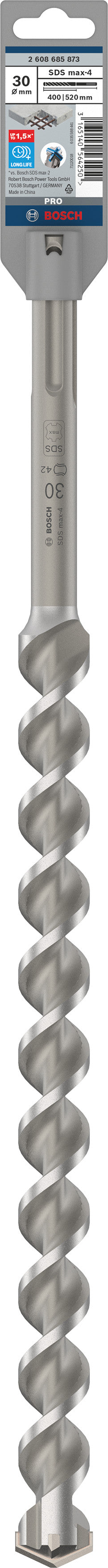 Bosch Rotary hammer bit M4. Ø30x400x520