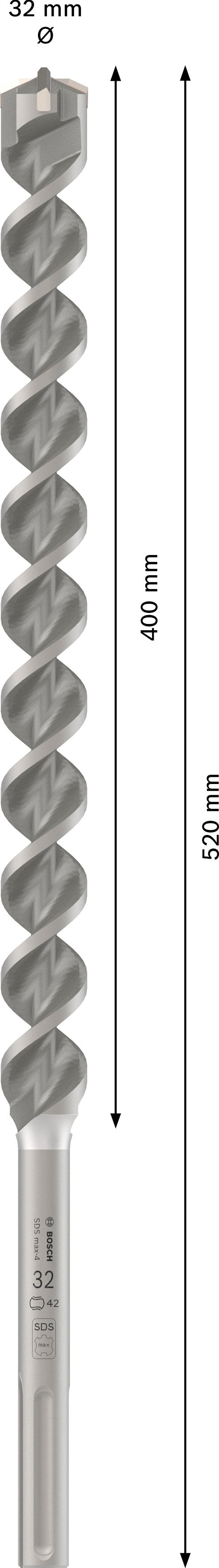 Bosch Rotary hammer bit M4 32X520