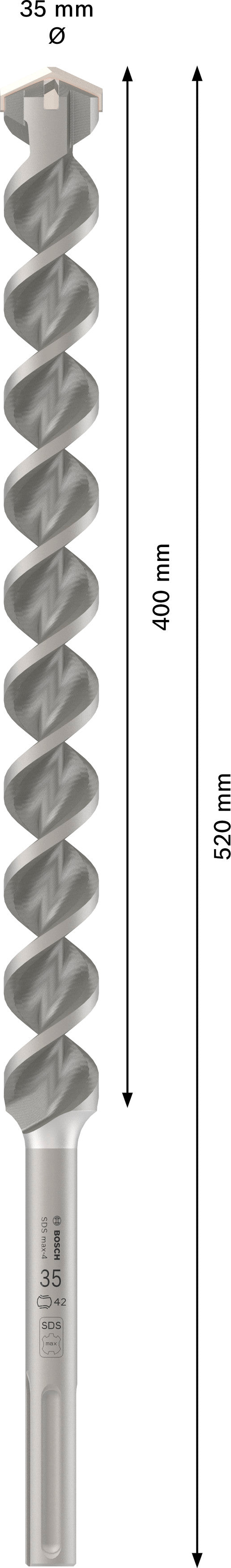 Bosch Rotary hammer bit M4 35X520