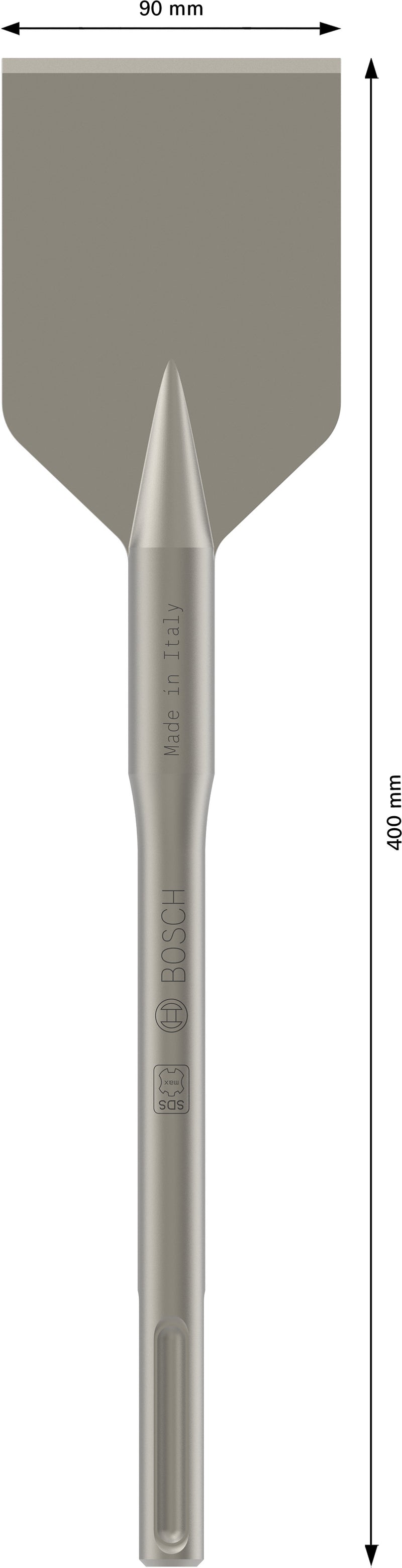 Cinzel de asfalto Bosch SDS-Max, 400 x 90 mm