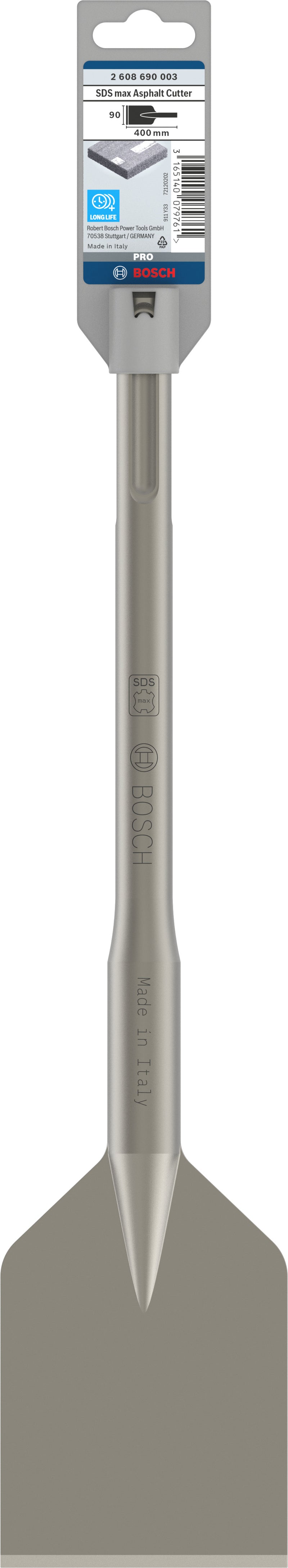 Cinzel de asfalto Bosch SDS-Max, 400 x 90 mm