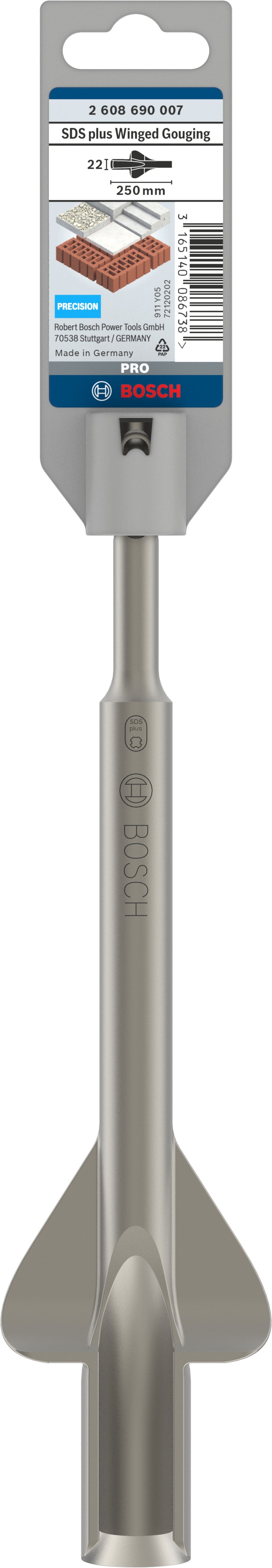 Bosch Winged Gouging Chisel SDS-Plus, 250x22mm