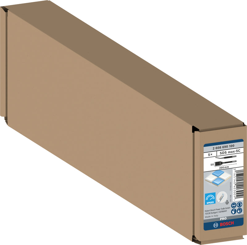 Cinzel para Azulejos Bosch SDS Max (Caixa de 5)