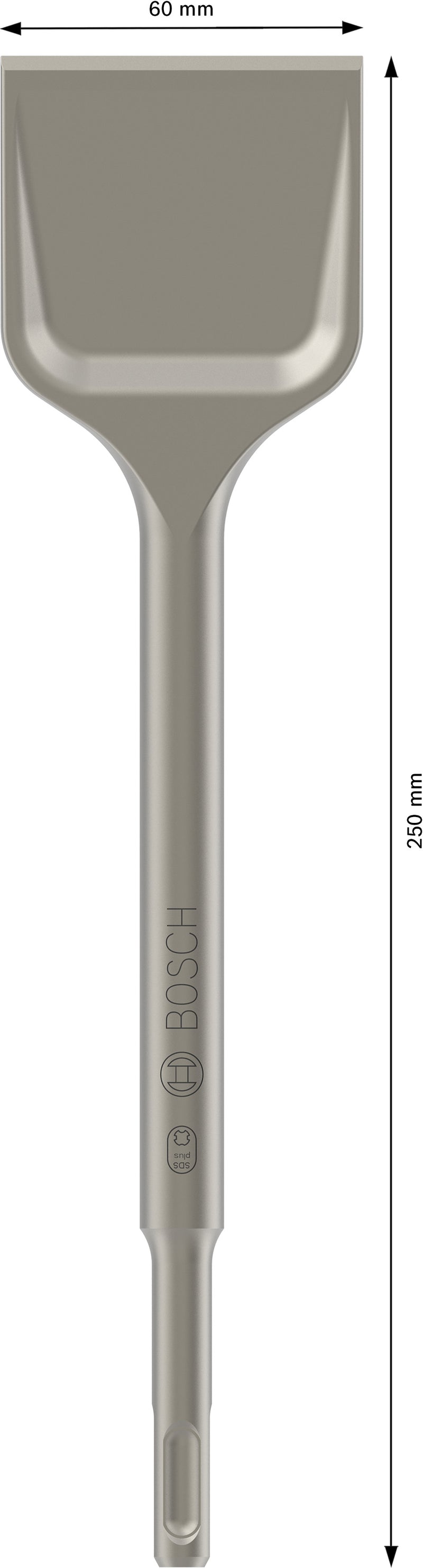 Cincel ancho Bosch SDS-Plus autoafilable, 250 x 60 mm