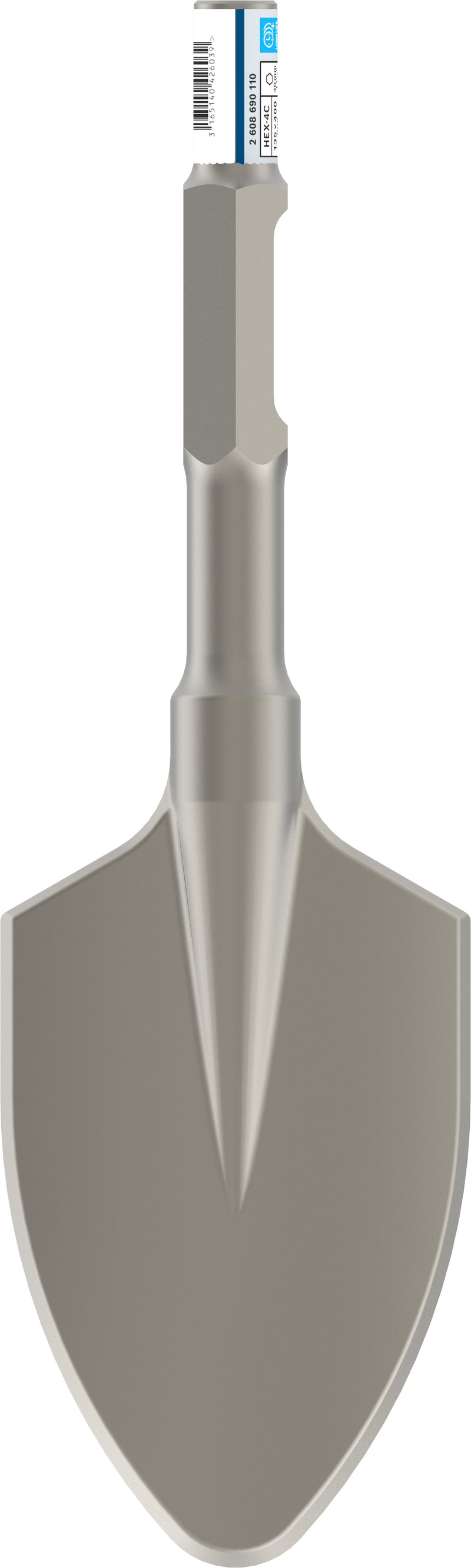 Pala de arcilla hexagonal Bosch de 30 mm, 135 x 450 mm