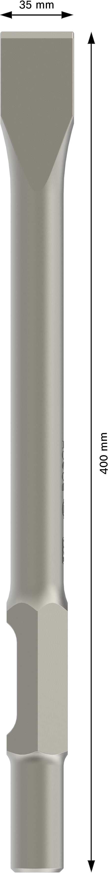 Cinzel plano Bosch HEX 30 mm, 400 x 35 mm