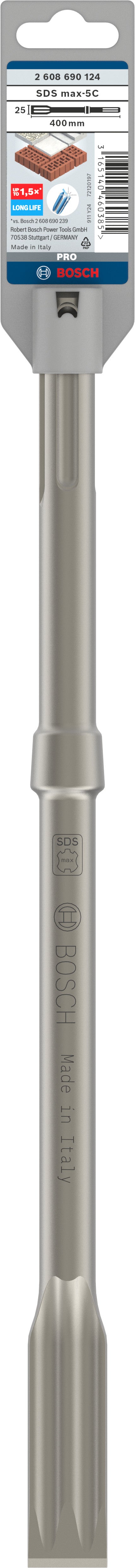 Cinzel plano Bosch RTec SDS-Max automático, 400x25mm
