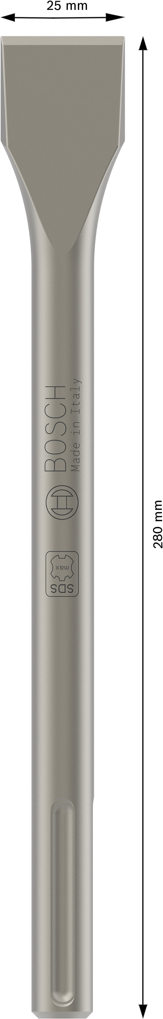 Bosch Set 10 flat chisels SDS-Max, 280 x 25 mm