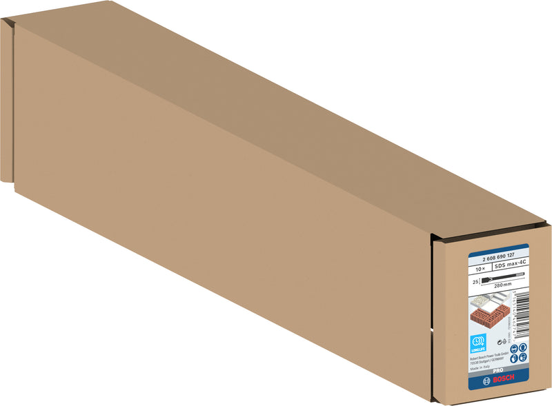 Bosch Set 10 flat chisels SDS-Max, 280 x 25 mm