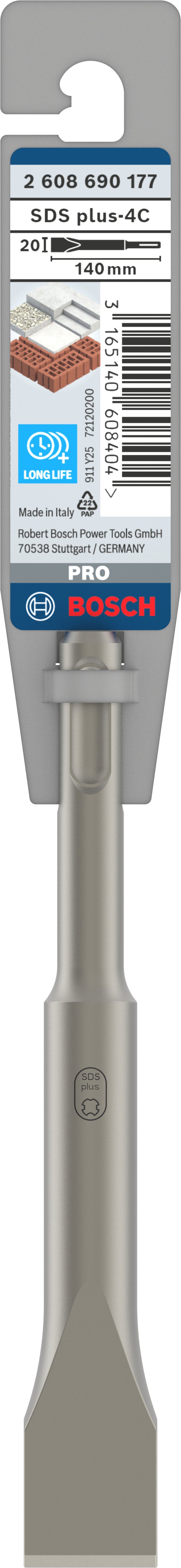 Cinzel plano Bosch SDS Plus - 20 x 140 mm