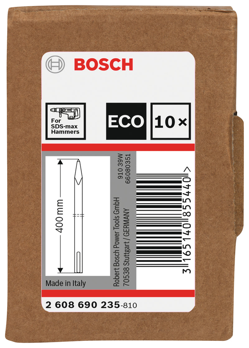 Bosch Pointed Chisel SDS max 400mm 10pcs