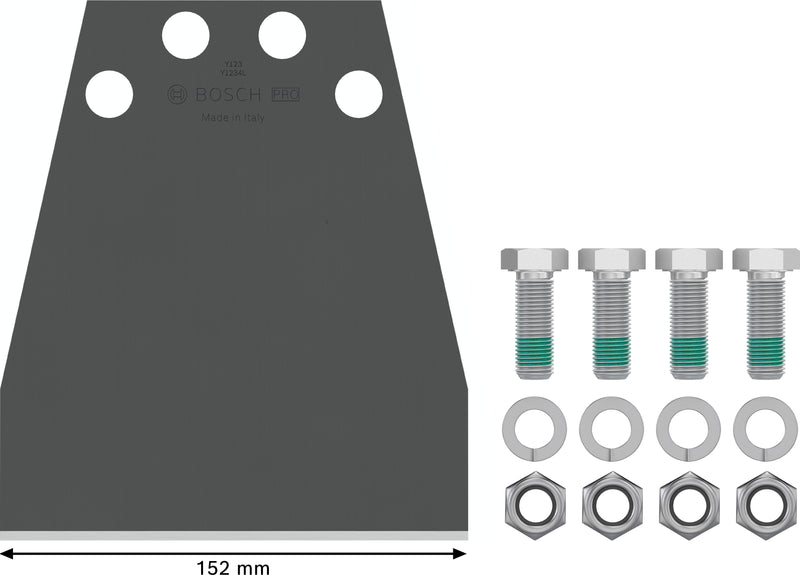 Substituição do raspador de pavimentos Bosch PRO HEX 28/30
