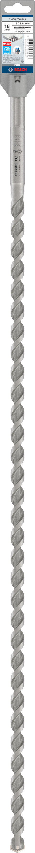 Bosch PRO SDS Max-4 18x800/940mm