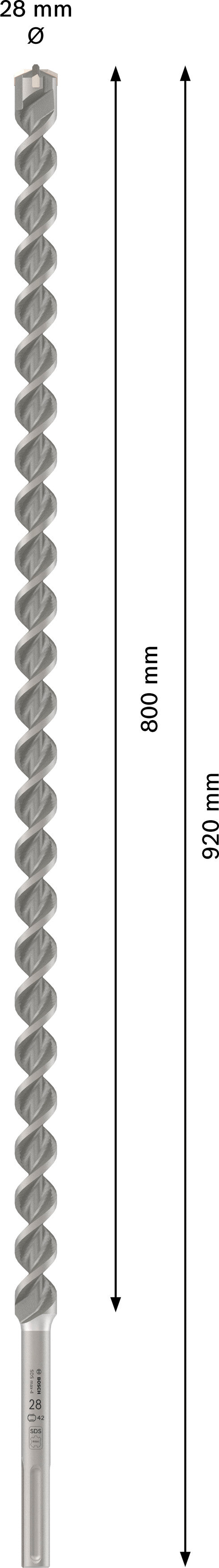 Bosch PRO SDS Max-4 28x800/920mm