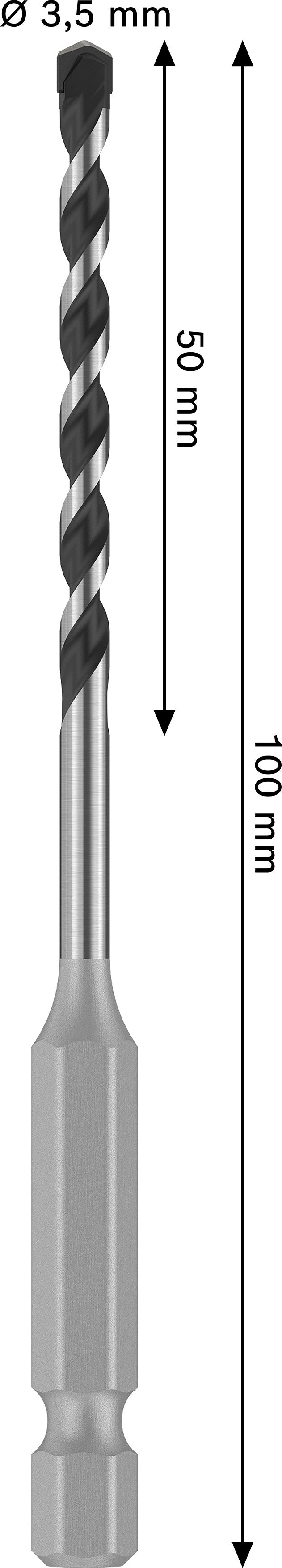 Broca Bosch Accessories (Broca PRO HEX-5, 3,5x50x100 mm)