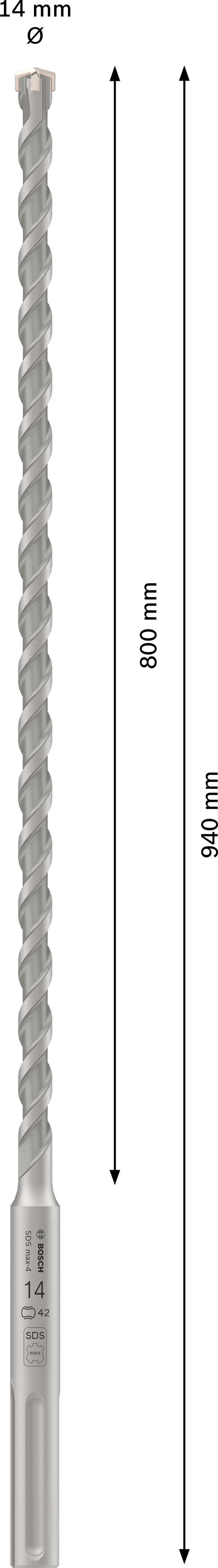 Bosch PRO SDS Max-4 14x800/940mm