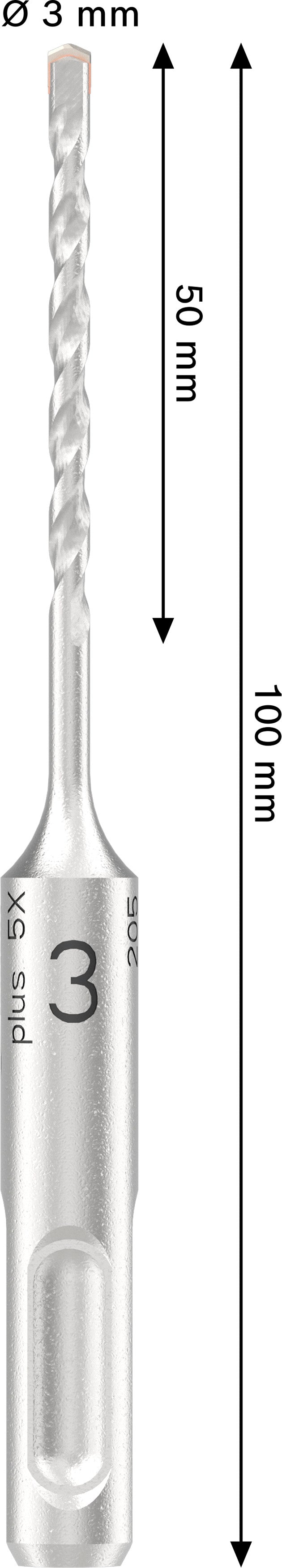 Bosch PRO SDS Plus-5X 3x50x100mm