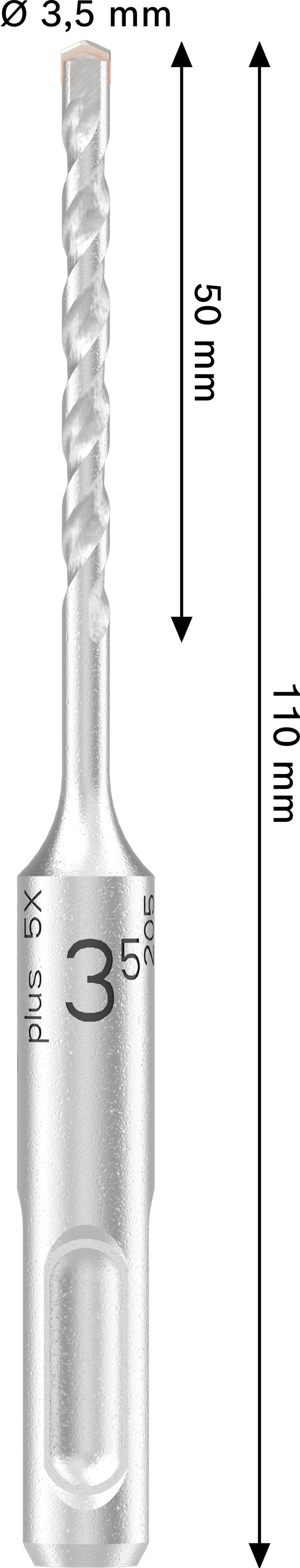 Bosch PRO SDS Plus-5X 3,5 x 50 x 110 mm